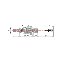 ДТС134-Pt100.В3.60/0,2 L=60мм d=8мм lкаб=0,2м УТ000001520